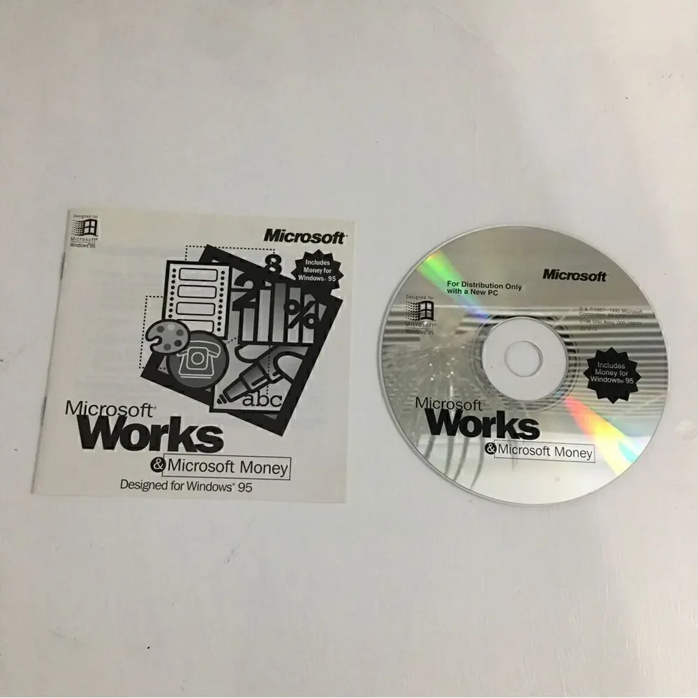 Microsoft Works 4.0 and Money 95 for Windows 95